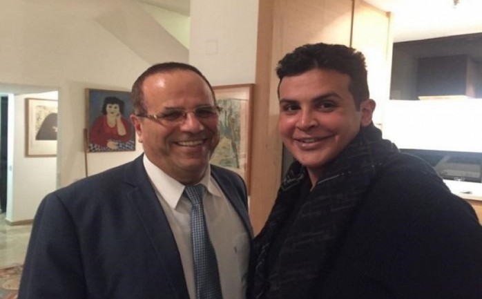 وزير الاتصالات الإسرائيلي، أيوب القرا يلتقي مبارك آل خلفية في تل أبيب